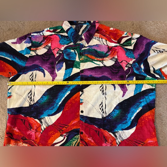 Colorful Abstract Button-Up Shirt - Picture 6 of 7